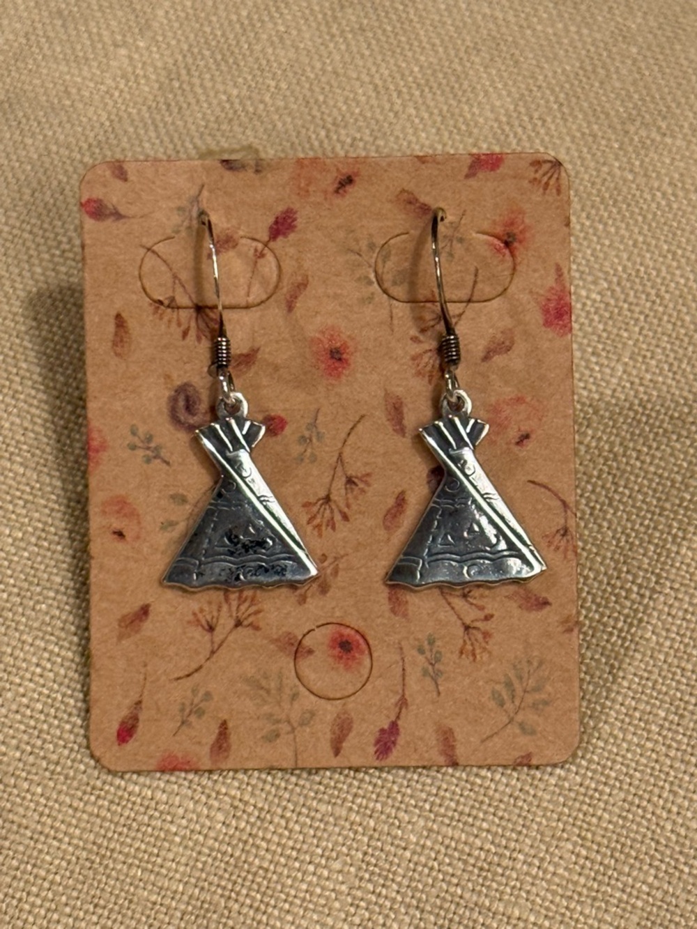 Sterling Silver Native American Indian Themed Earrings